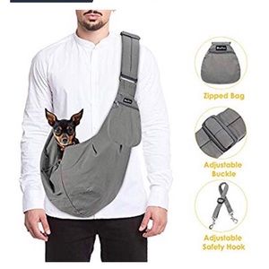 Slowton pet carrier, hand free sling